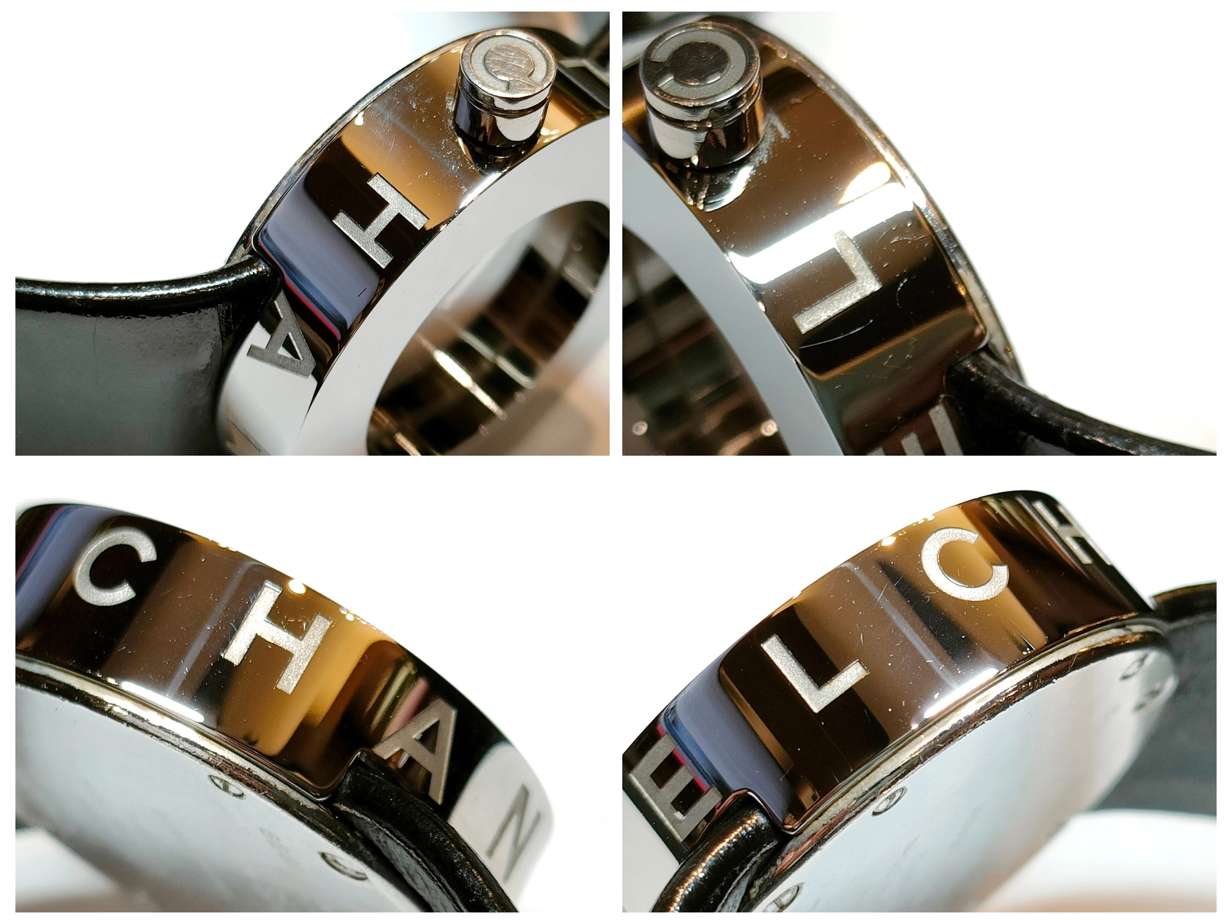 CHANEL　シャネル　ラ・ロンド　H0579　ステンレス/カワ　SS/革　ブラック　レディース　クオーツ【430】2148103677953