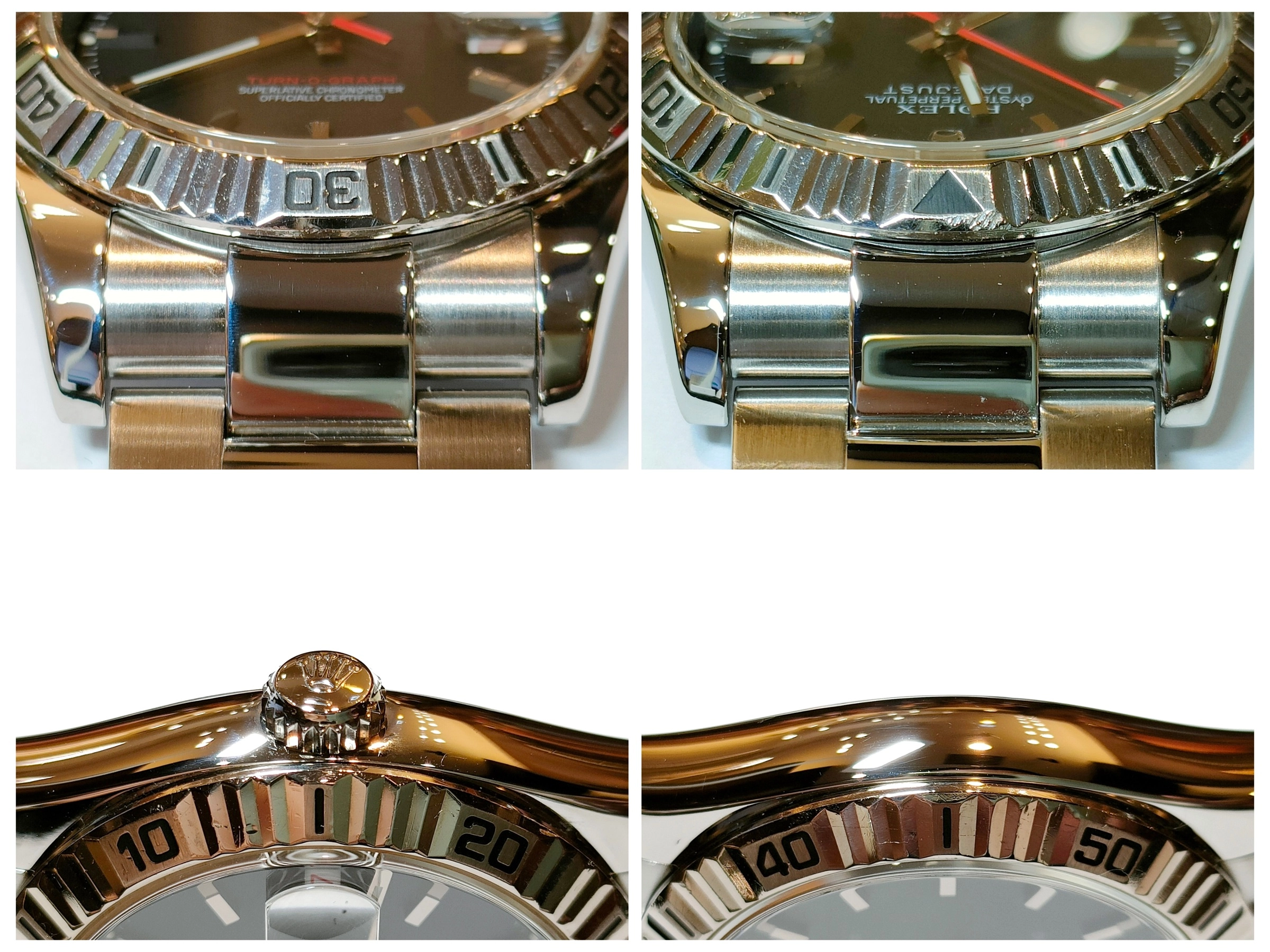 ROLEX　ロレックス　D番　デイトジャスト ターノグラフ　116264　ステンレス/ホワイトゴールド　SS/WG　ブラック　メンズ　自動巻き【432】2143200586757