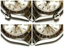 ROLEX　ロレックス　F番　デイトジャスト　79174　ステンレス/ホワイトゴールド　SS/WG　シルバー　レディース　自動巻き【432】2148103882524