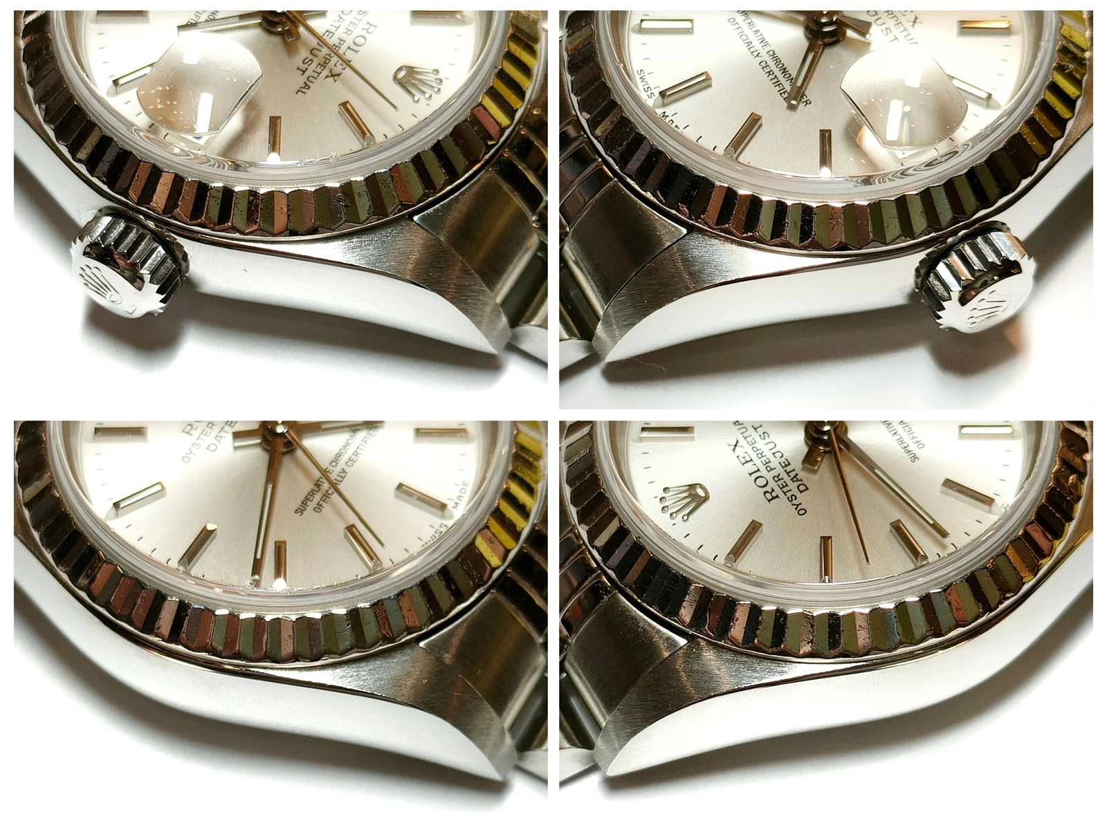 ROLEX　ロレックス　F番　デイトジャスト　79174　ステンレス/ホワイトゴールド　SS/WG　シルバー　レディース　自動巻き【432】2148103882524