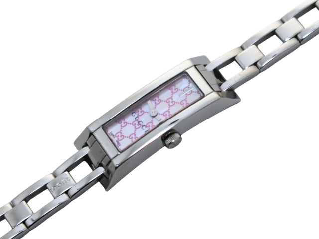 GUCCI グッチ 腕時計 Gリンク SS ピンクシェル/Gマーク 110/YA110520