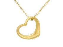 TIFFANY＆CO　ティファニー　オープンハート　ネックレス　YG　イエローゴールド　3.0g