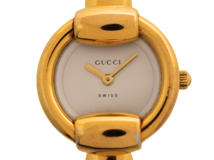 GUCCI グッチ 腕時計 1400L ホワイト GP クォーツ レディース 2148103879388