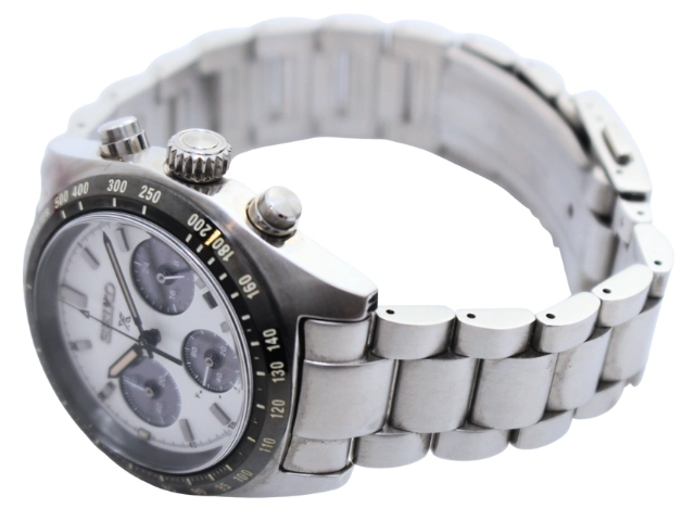SEIKO セイコー 腕時計 プロスペックス スピードタイマー SS ホワイト/ブラック SBDL085 電波ソーラー メンズ  2148103928819