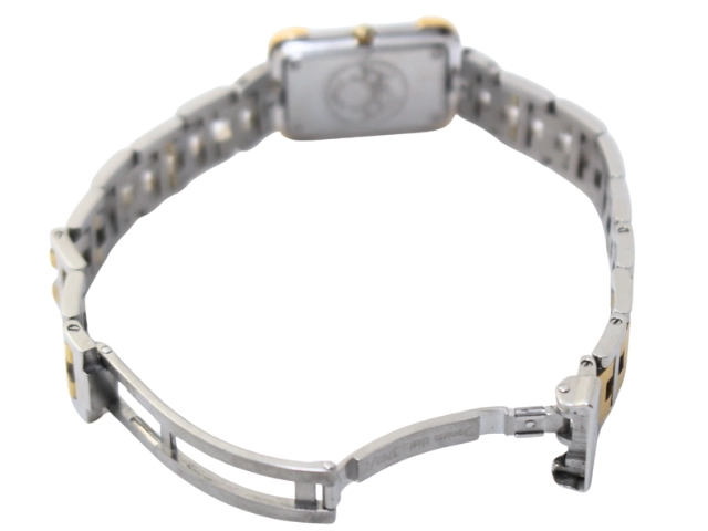 HERMES エルメス 腕時計 クロアジュール GP/SS ホワイト CR1.220 クォーツ レディース  2148103902192 【200】