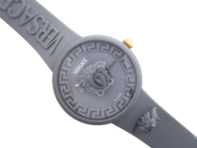 VERSACE ヴェルサーチ 腕時計 メドゥーサ グレー ラバー C1-VE8J