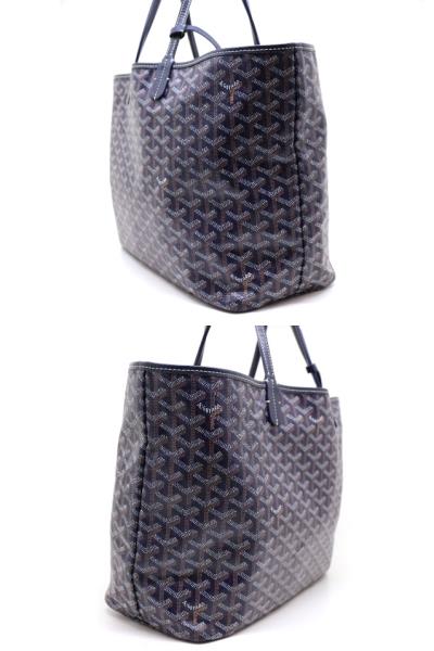 GOYARD ゴヤール バッグ トートバッグ サンルイ PM ネイビー PVC 