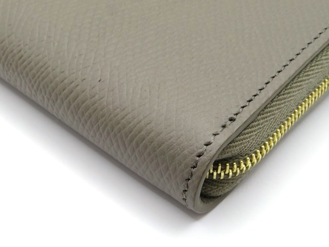 CELINE セリーヌ ラウンド長財布 カーフ グレー 10B553BEL.10DC