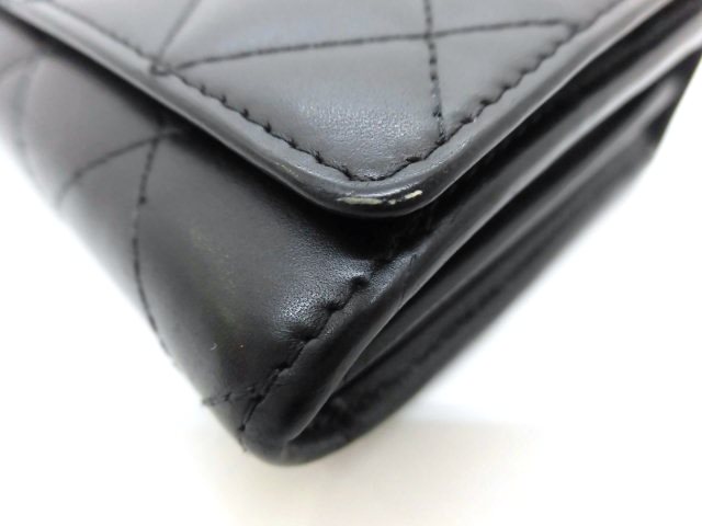 美品❤️ シャネル　カンボンライン　 二つ折り財布　がま口　ココマーク 財布CHANEL シャネル カンボンライン ココマーク 2つ折財布 黒