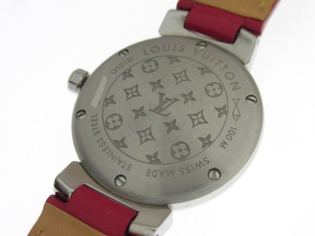 ルイ・ヴィトン LOUIS VUITTON タンブールホログラム Q121W SS クオーツ レディース 腕時計