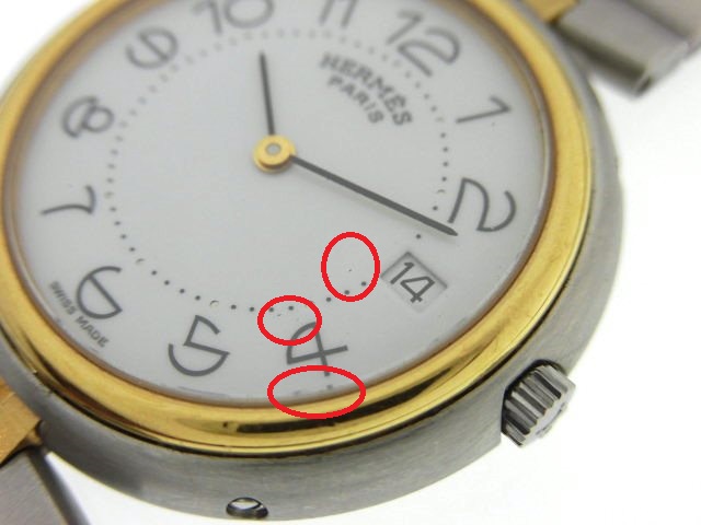 【動作OK】HERMES エルメス 腕時計 プロフィール コンビ メンズ 腕時計(アナログ) 送料等無料