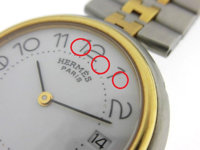 【動作OK】HERMES エルメス 腕時計 プロフィール コンビ メンズ 腕時計(アナログ) 送料等無料