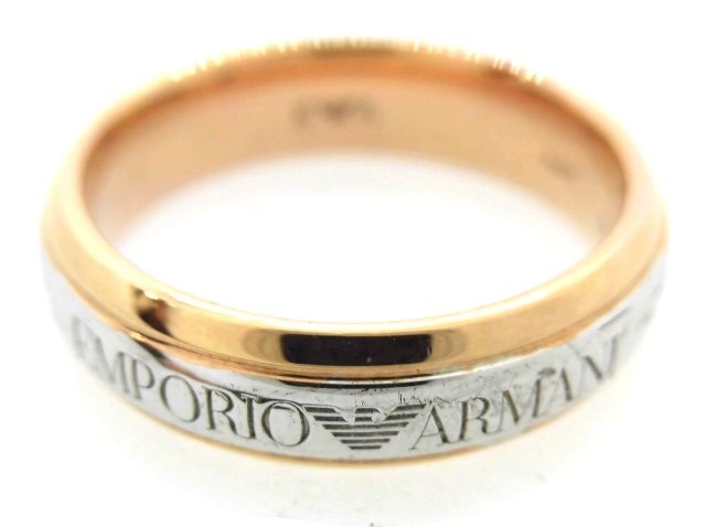 EMPORIO ARMANI エンポリオ・アルマーニ 指輪 スターリングシルバー サイズ11号 4.6g 【474】
