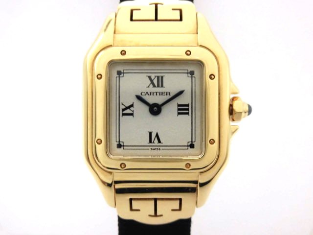 カルティエ CARTIER W2504331 ミニパンテール アールデコ K18YG クォーツ レディース メーカーOH済_718050