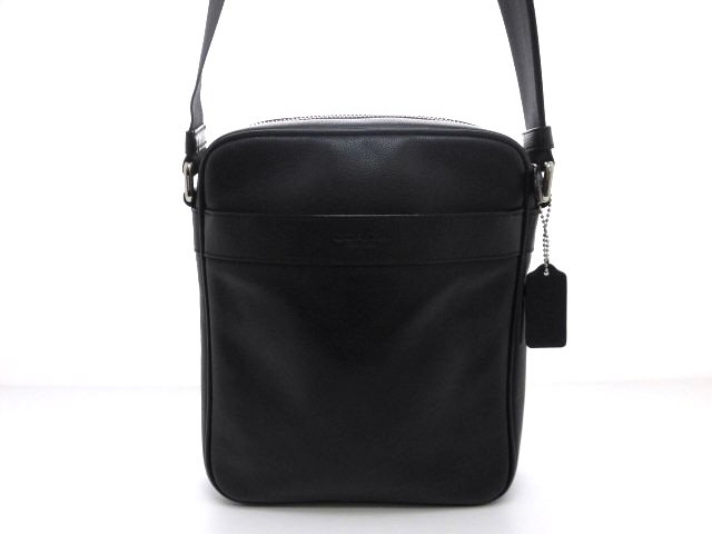 COACH コーチ ショルダーバッグ 斜め掛け レザー ブラック F54782