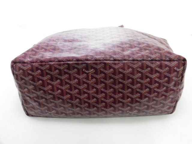 GOYARD ゴヤール サンルイPM トートバッグ コーティングキャンバス/カーフ ボルドー 【474】