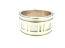 TIFFANY ティファニー アトラスワイドリング 指輪 スターリングシルバー 日本サイズ15.5号 11.5g 【474】