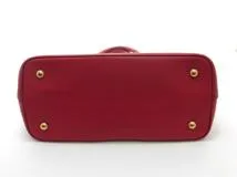 PRADA プラダ VITELLO PHENIX ハンドバッグ レザー レッド(ROSSO