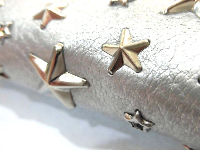 JIMMY CHOO ジミーチュウ スタースタッズラウンドファスナー長