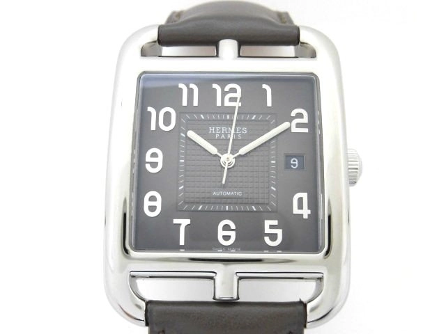 HERMES エルメス ケープコッド メカニカル CD6.710 メンズ腕時計 革