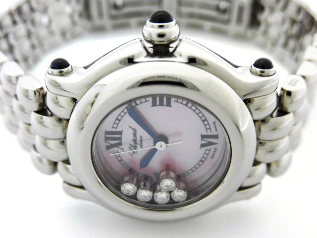 特売イチオリーズ 腕時計　Chopard ショパール ホワイト文字盤 5P ハッピースポーツ 腕時計(アナログ)