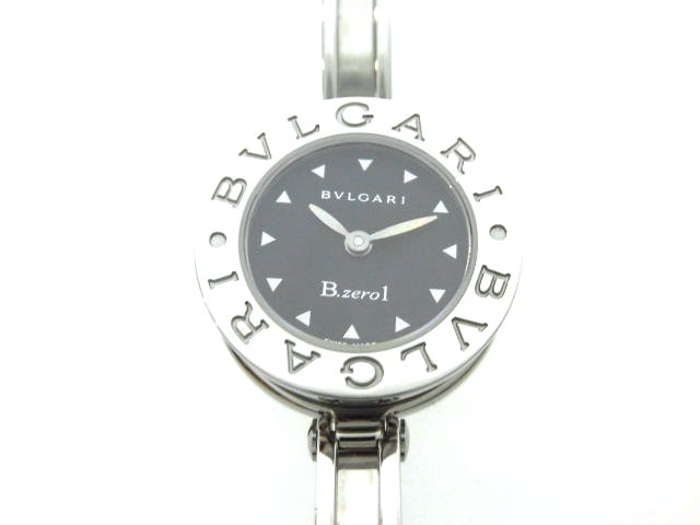 BVLGARI ブルガリ B-zero1 Mサイズ ビーゼロワン ステンレススチール ブラック文字盤 レディース腕時計 BZ22S 【431】