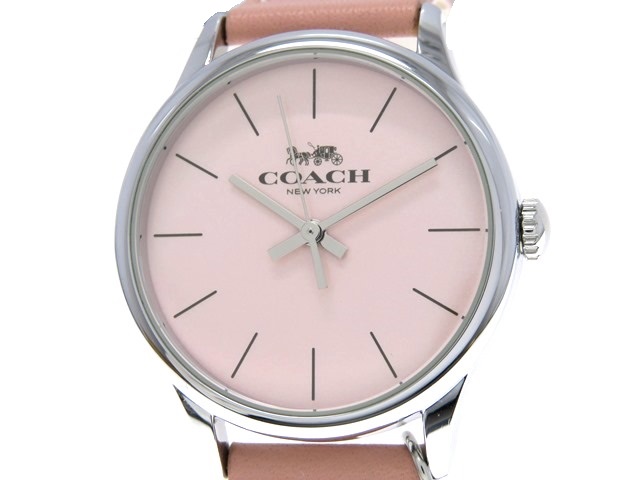 Coach コーチ 時計 女性用腕時計 レディース ステンレス 電池式 クオーツ ピンク文字盤 474 の購入なら 質 の大黒屋 公式