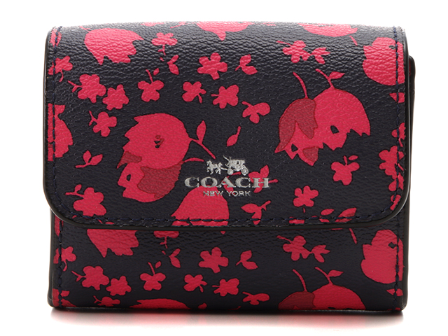 COACH キャンディ柄ポーチ F73147 ネイビー