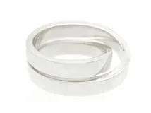Cartier　カルティエ　パリリング　指輪　ホワイトゴールド　WG　15.5g　52号　（2143700183302）【200】