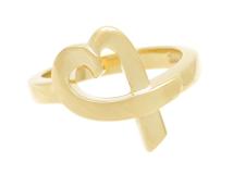 TIFFANY & CO　ティファニー　ラビングハートリング　指輪　YG　イエローゴールド　6.1g　10号　（2120000243165）【200】