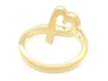 （新品仕上げ済）ティファニー TIFFANY ラビングハート ダイヤ リング K18 YG イエローゴールド × ダイヤ 指輪 約11.5号 8864