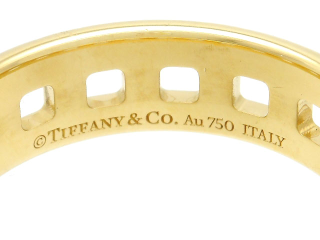 TIFFANY＆CO ティファニー Tトゥルーワイドリング YG イエロー