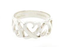 TIFFANY＆CO　ティファニー　トリプルラヴィングハート リング　指輪　シルバー　SV　3.4g　12号（2148103894602）【200】