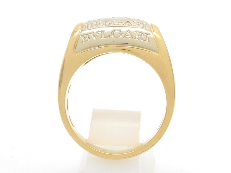 BVLGARI ブルガリ トロンケットリング YG イエローゴールド WG ホワイトゴールド 9.4g 10号 2143300209860 【200】  の購入なら「質」の大黒屋（公式）