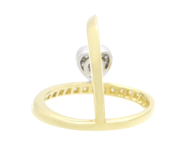 KARATI カラッチ リング 指輪 ゴールド K18WG/YG ダイヤモンド0.50ct  