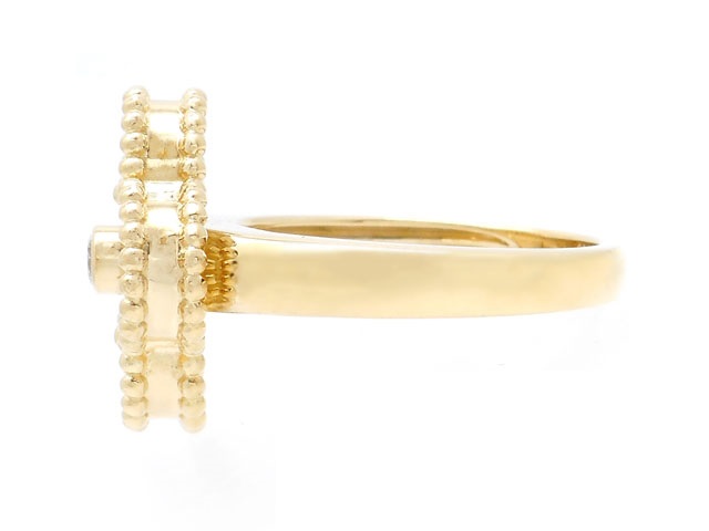 Van Cleef&Arpels(VCA)ヴィンテージ アルハンブラ リング YG Van Cleef&Arpels ヴィンテージアルハンブラ ダイヤモンドリング