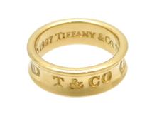 TIFFANY＆CO　ティファニー 　1837リング　YG　イエローゴールド　6.9g　9号　 2120000309564　【200】