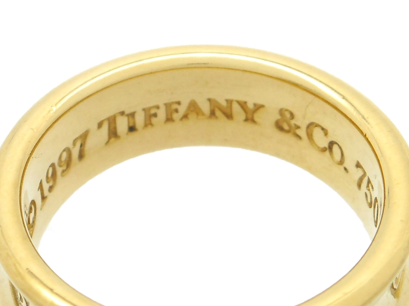 TIFFANY＆CO　ティファニー 　1837リング　YG　イエローゴールド　6.9g　9号　 2120000309564　【200】
