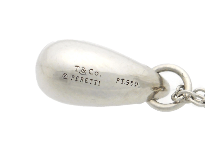TIFFANY＆CO　ティファニー　貴金属・宝石　ティアドロップネックレス　PT　プラチナ　3.0g　2146000412233【200】