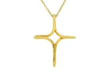 TIFFANY&CO 　ティファニー 　インフィニティクロスネックレス　YG　イエローゴールド　9.1ｇ　2120000310973【200】