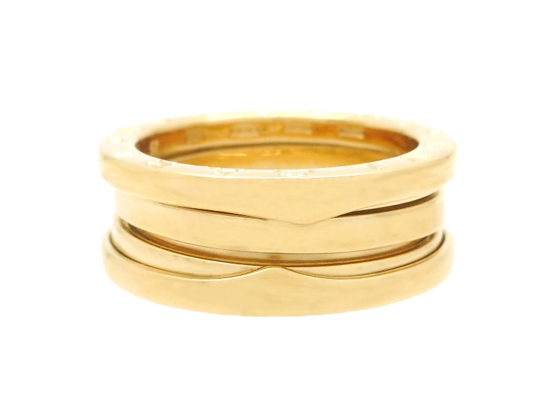 BVLGARI ブルガリ B-zero1リング 指輪 YG イエローゴールド 8.7g 52号 Sサイズ 2143100501850 【200】