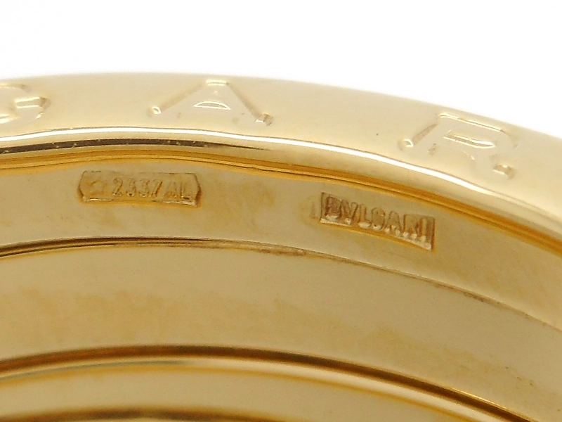 BVLGARI ブルガリ B-zero1リング 指輪 YG イエローゴールド 8.7g 52号 Sサイズ 2143100501850 【200】