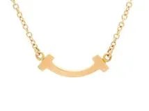 TIFFANY＆CO　ティファニー　Tスマイルネックレス　Tスマイルミニ　ダイヤモンド　PG　ピンクゴールド　62617772　2146000412363　【200】