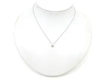TIFFANY＆CO　ティファニー　ベゼルセット　ネックレス　PT950　プラチナ　ダイヤモンド　2.8g　2147100552164　【200】
