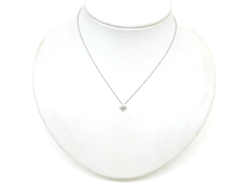 TIFFANY＆CO　ティファニー　ベゼルセット　ネックレス　PT950　プラチナ　ダイヤモンド　2.8g　2147100552164　【200】