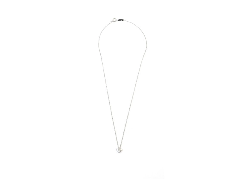TIFFANY＆CO　ティファニー　ベゼルセット　ネックレス　PT950　プラチナ　ダイヤモンド　2.8g　2147100552164　【200】
