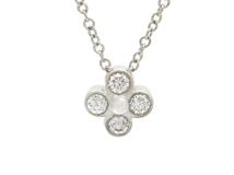 TIFFANY＆CO　ティファニー　ベゼルセット　ネックレス　PT950　プラチナ　ダイヤモンド　2.8g　2147100552164　【200】