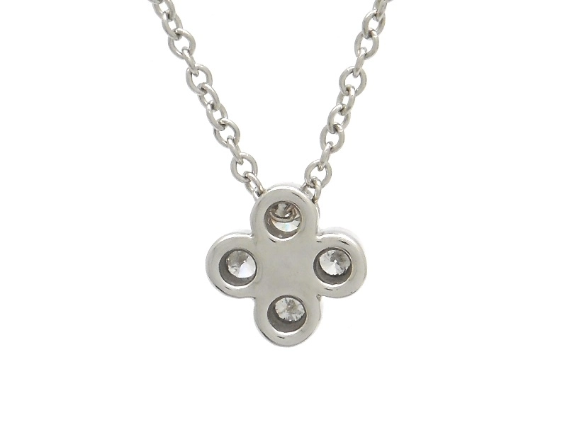 TIFFANY＆CO　ティファニー　ベゼルセット　ネックレス　PT950　プラチナ　ダイヤモンド　2.8g　2147100552164　【200】
