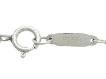 TIFFANY＆CO　ティファニー　ベゼルセット　ネックレス　PT950　プラチナ　ダイヤモンド　2.8g　2147100552164　【200】