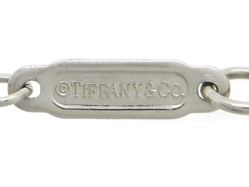 TIFFANY＆CO　ティファニー　ベゼルセット　ネックレス　PT950　プラチナ　ダイヤモンド　2.8g　2147100552164　【200】